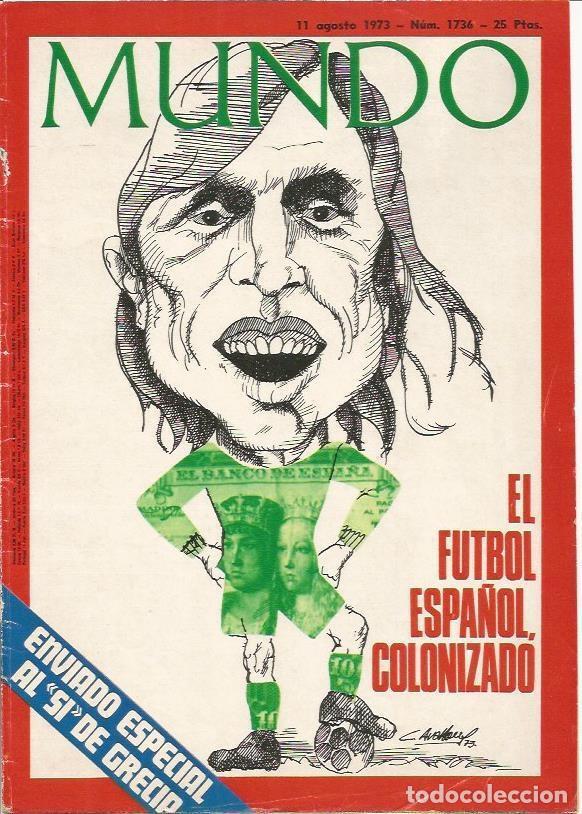 Postkarten: LAMINA 18746: Portada y contraportada con publicidad de la revista Mundo numero 1736 de 11 de agosto