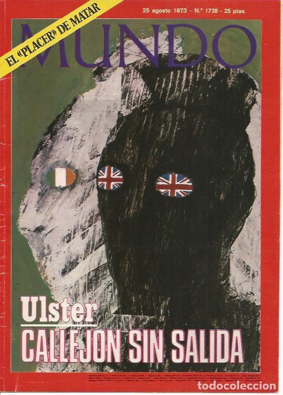 Cartes Postales: LAMINA 18743: Portada y contraportada con publicidad de la revista Mundo numero 1738 de 25 de agosto