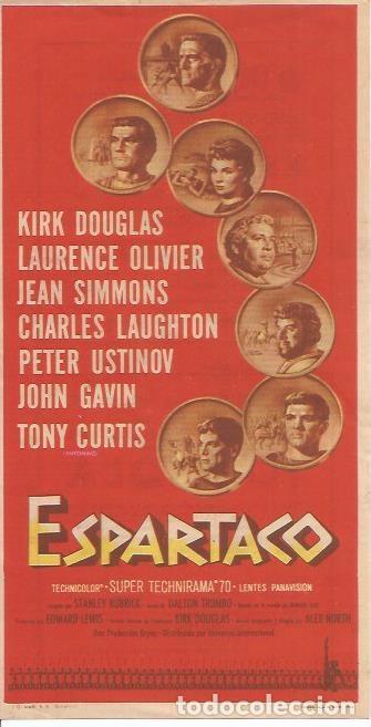 Cartes Postales: POSTAL A1154: Espartaco. Estreno en Cine Trajano y Cine Deportivo - NULL