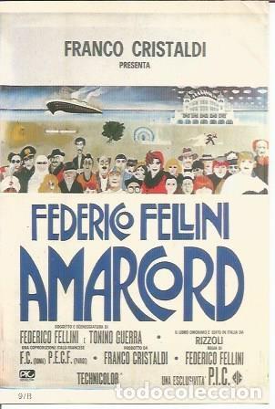Postales: POSTAL A0969: Amarcord, de Fellini - Foto 1