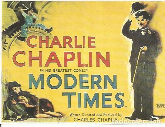 Postais: POSTAL A0657: Cartel de Modern Times (Tiempos modernos)