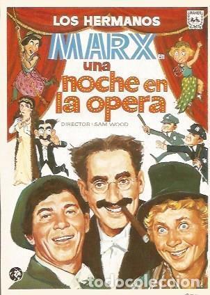 Postais: POSTAL A0811: Cartel Una noche en la opera