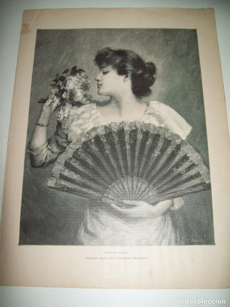 Postkarten: LAMINA ILUSTRACION ARTISTICA 19874: Mes de mayo, por F. Markham - Varios