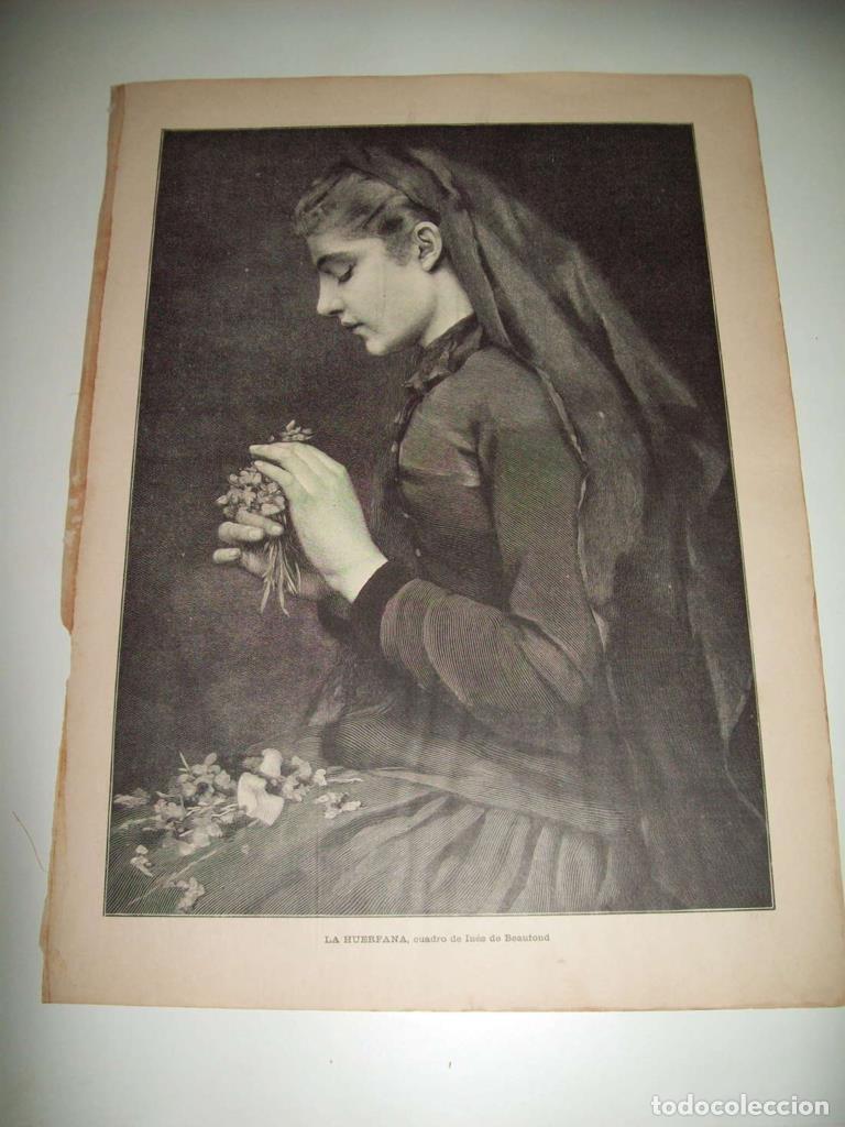 Postkarten: LAMINA ILUSTRACION ARTISTICA 19869: La huerfana, por Ines de Beautond - Varios