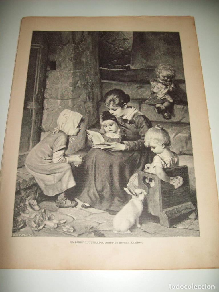 Postkarten: LAMINA ILUSTRACION ARTISTICA 19945: El libro ilustrado, por Heman Kaulbach - Varios