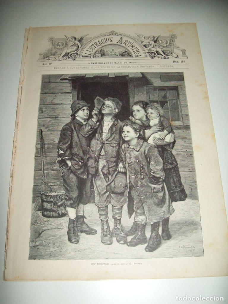 Postales: LAMINA ILUSTRACION ARTISTICA 19682: Un eclipse, por J G Brown - Varios