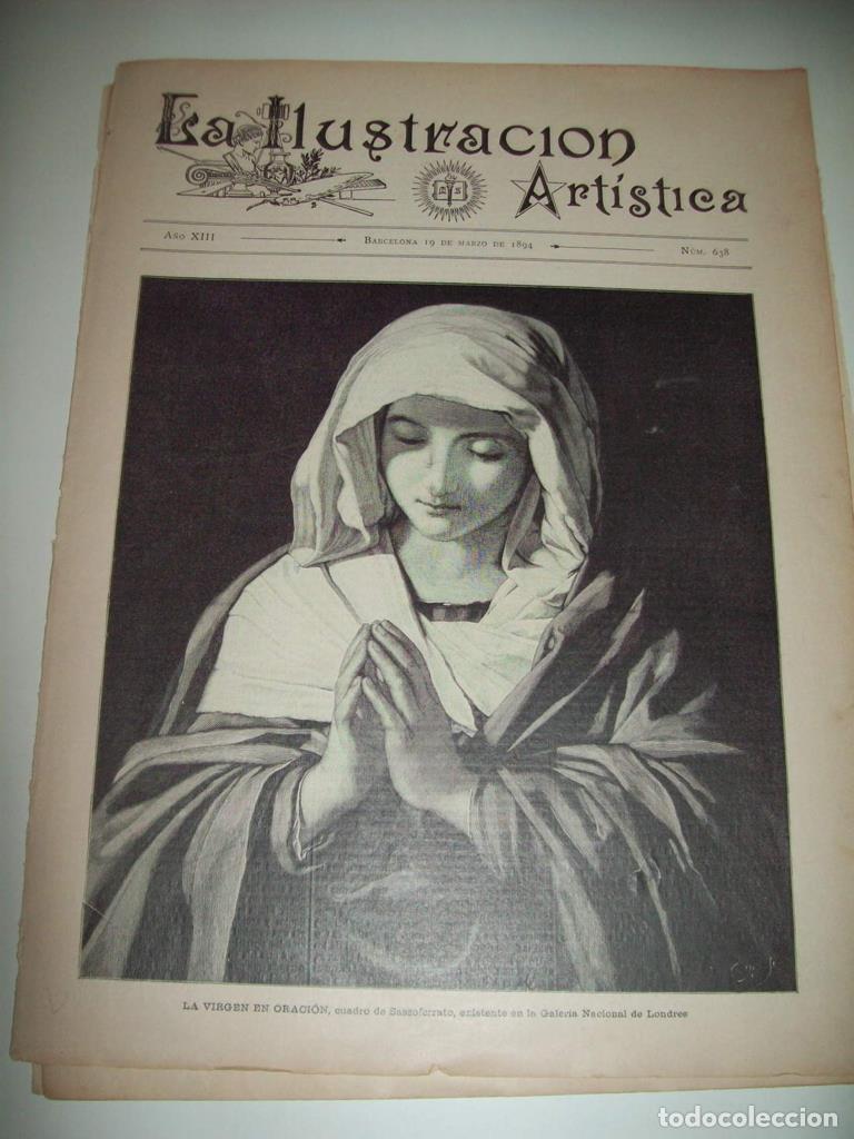 Postales: LAMINA ILUSTRACION ARTISTICA 19915: La Virgen en oracion, por Sassoferrato - Varios