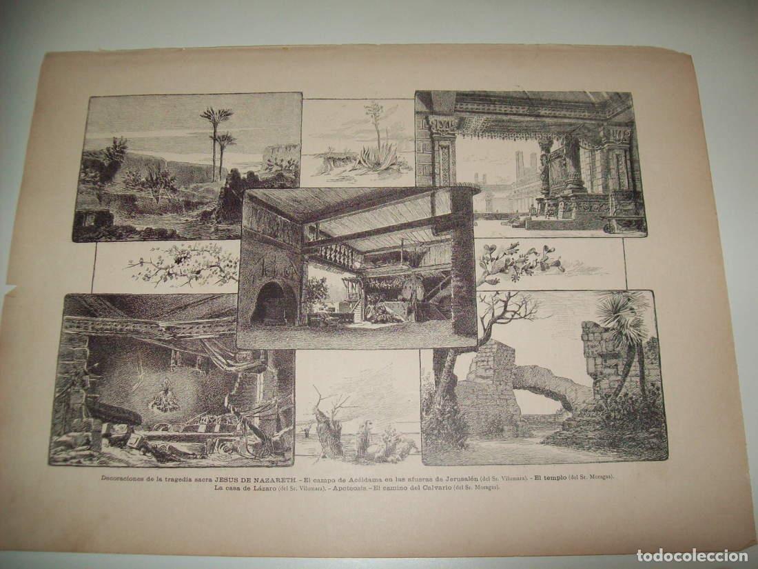 Postales: LAMINA ILUSTRACION ARTISTICA 19910: Decoraciones de la vida de Jesus de Nazaret, por Francisco Soler