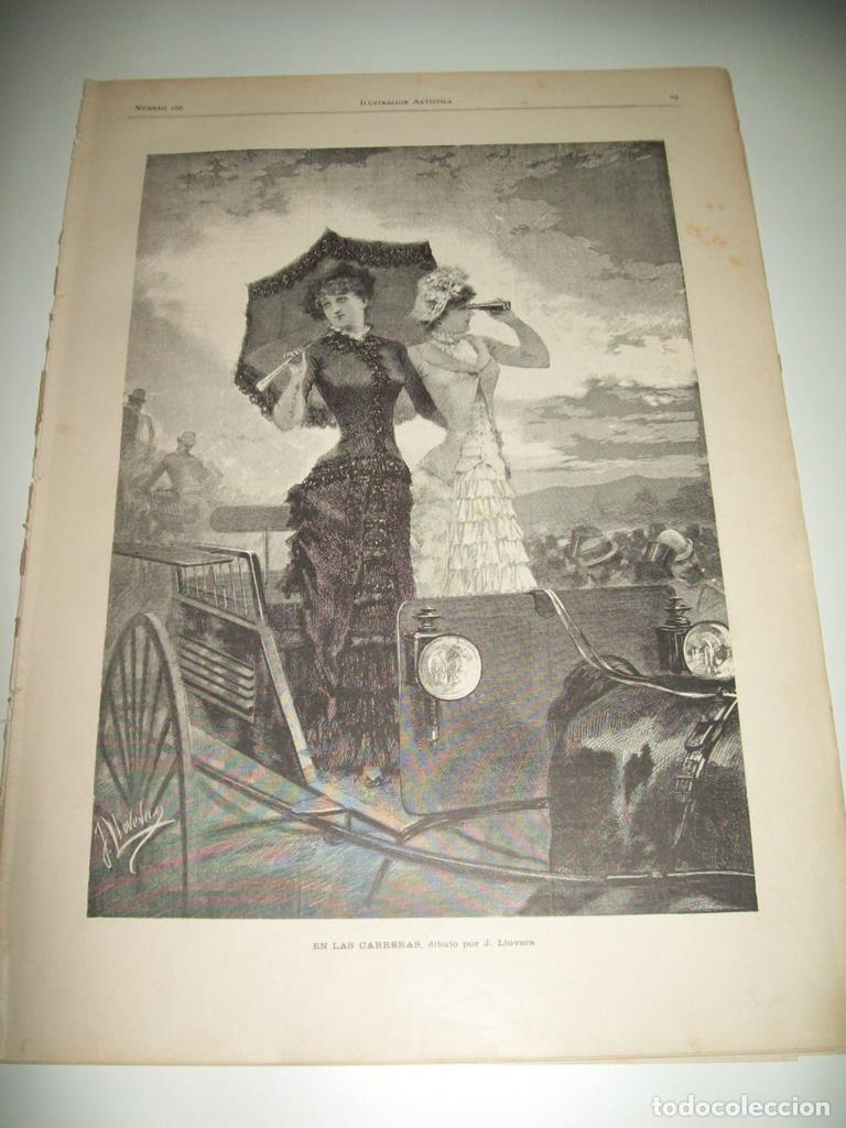 Postales: LAMINA ILUSTRACION ARTISTICA 19671: En las carreras, por J. Llovera - Varios