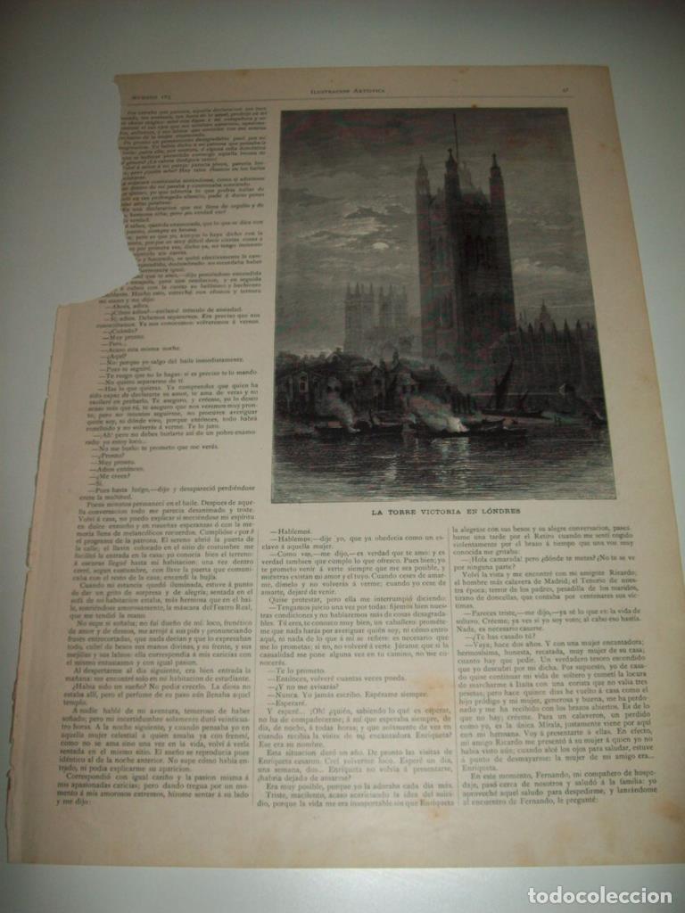 Postales: LAMINA ILUSTRACION ARTISTICA 19658: La torre Victoria de Londres - Varios