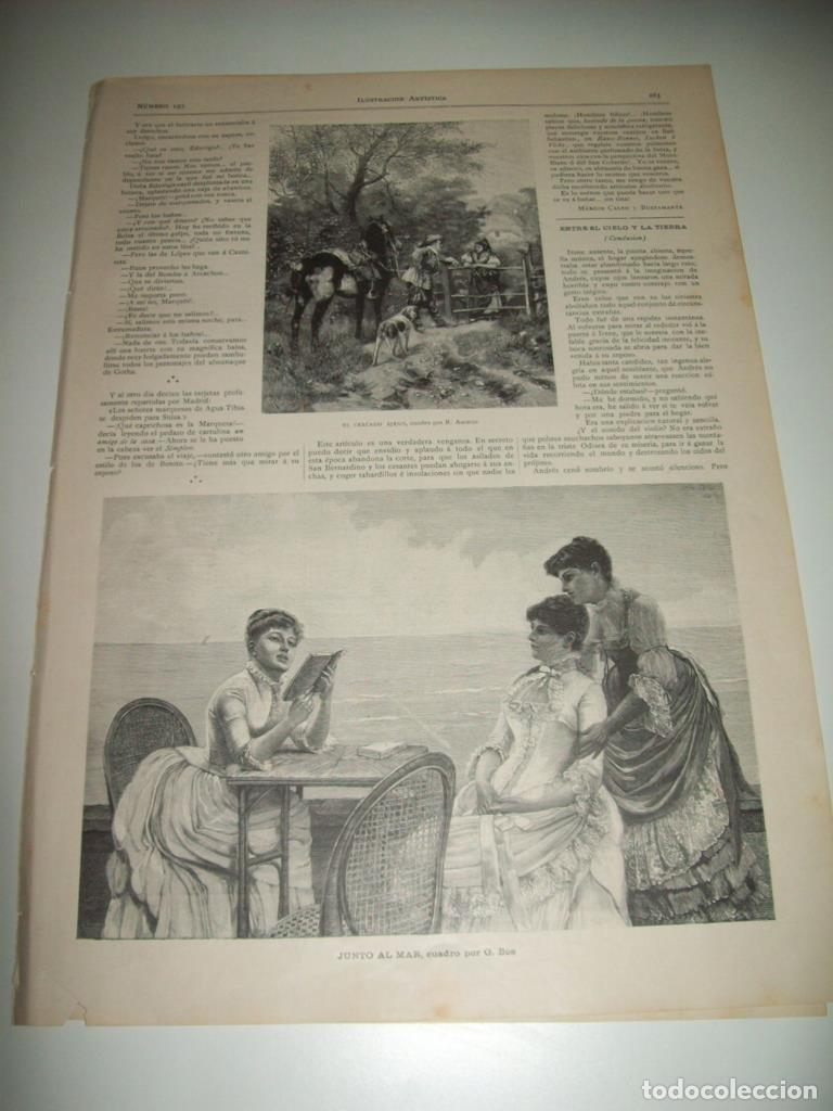 Postales: LAMINA ILUSTRACION ARTISTICA 19792: Junto al mar, por G. Bos - Varios