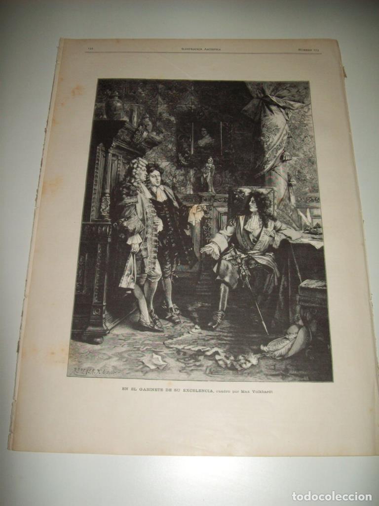 Postales: LAMINA ILUSTRACION ARTISTICA 19706: En el gabinete de su Excelencia, por M. Volkhardt - Varios