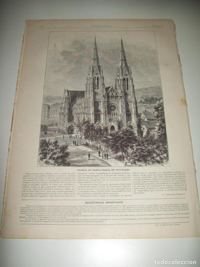 Postcards: LAMINA ILUSTRACION ARTISTICA 19717: Iglesia de Santa Maria en Stuttgart - Varios