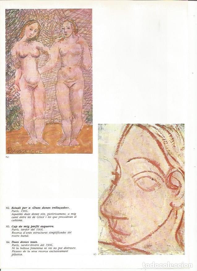 Postkarten: LAMINA 19393: Estudio para Dos mujeres abrazadas y Cabeza de medio perfil izquierdo - Josep Palau i