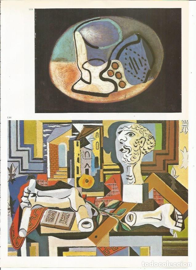 Postais: LAMINA 19423: Copa y paquete de tabaco y Taller con una cabeza de yeso - Josep Palau i Fabre