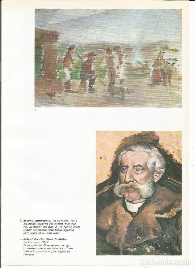 Postkarten: LAMINA 19346: Escena campestre y Retrato del Dr. Perez Costales - Josep Palau i Fabre