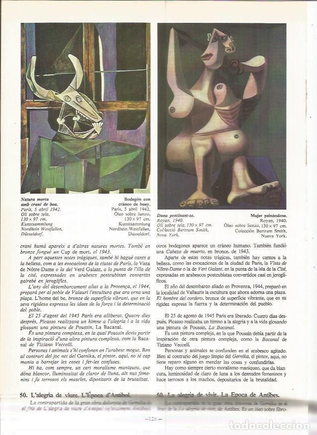 Cartes Postales: LAMINA 19034: Bodegon con craneo de buey y Mujer peinandose - Alexandre Cirici