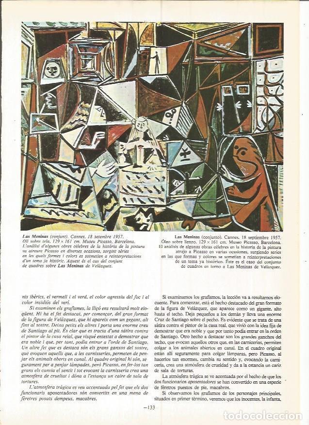 Postales: LAMINA 19038: Las Meninas, por Picasso - Alexandre Cirici