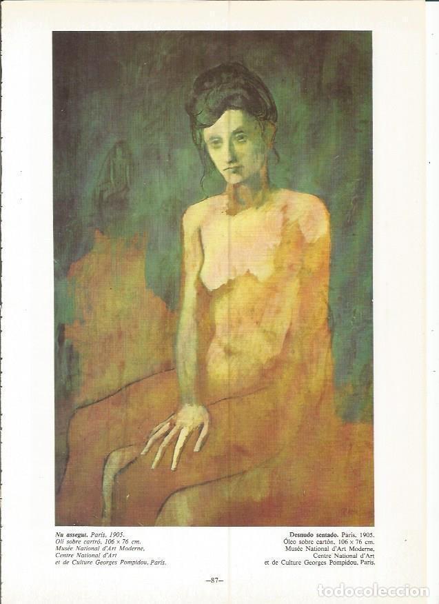 Cartoline: LAMINA 19015: Desnudo sentado - Alexandre Cirici