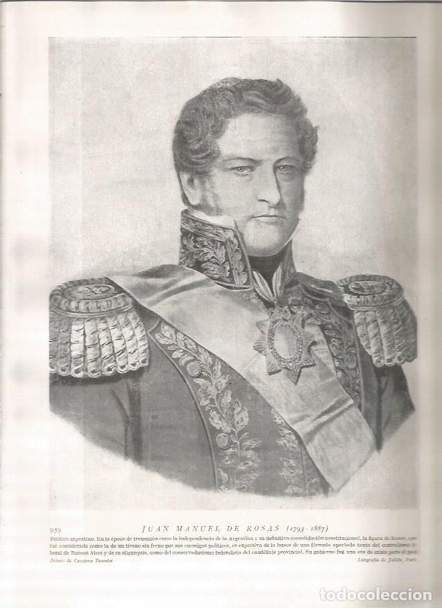 Postales: LAMINA 19241: Juan Manuel de Rosas - Varios