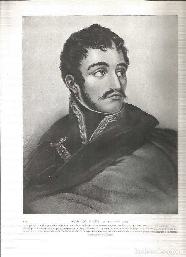 Postais: LAMINA 19178: Simon Bolivar - Varios