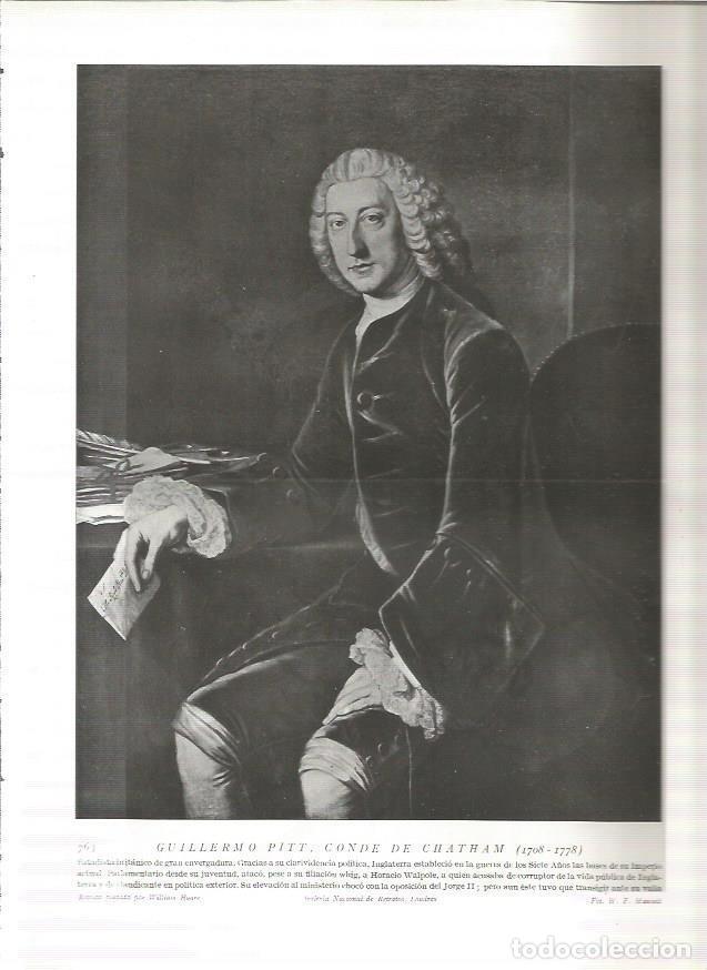 Postais: LAMINA 19157: William Pitt - Varios