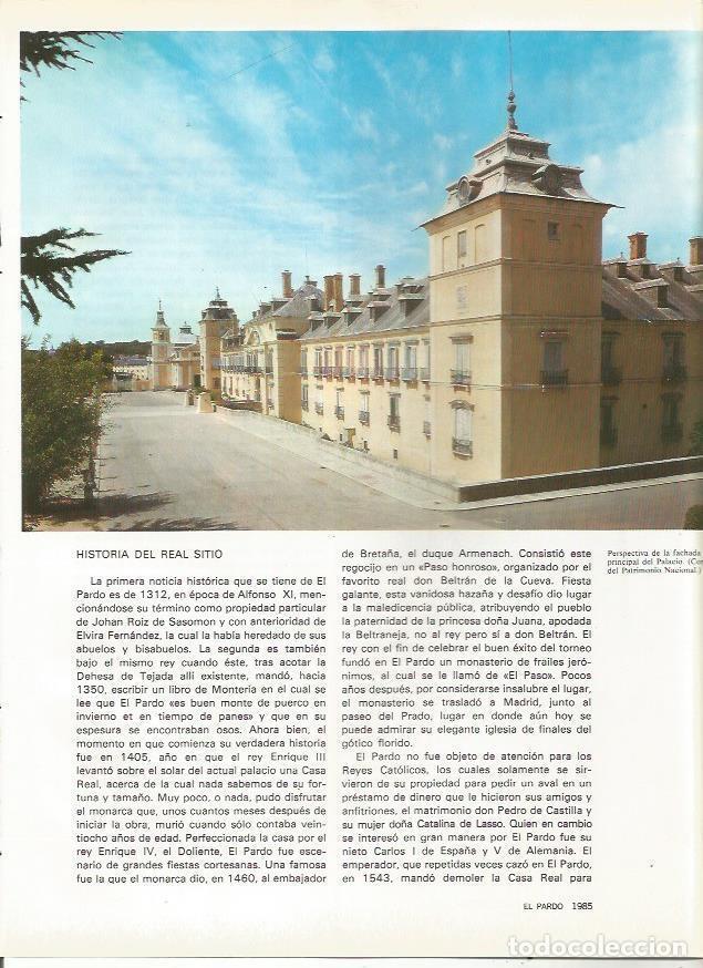 Postcards: LAMINA 20427: Fachada principal del Palacio de El Pardo - VVAA