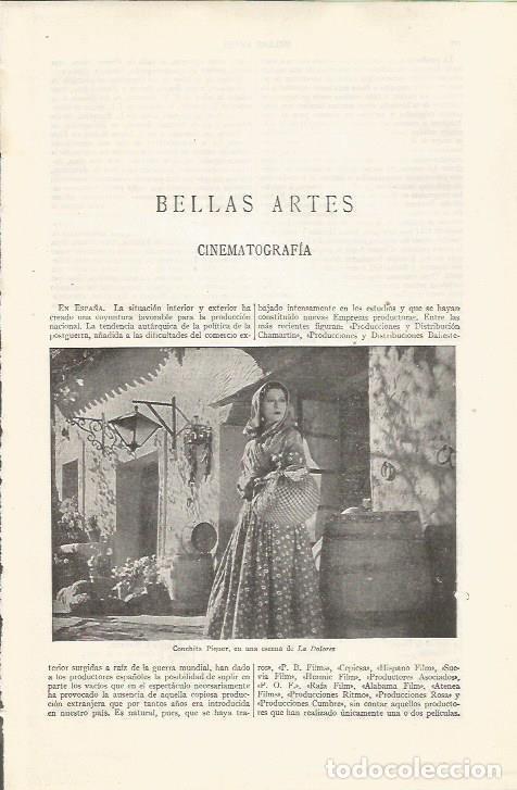 Postais: LAMINA ESPASA 34371: Conchita Piquer en La Dolores - Varios