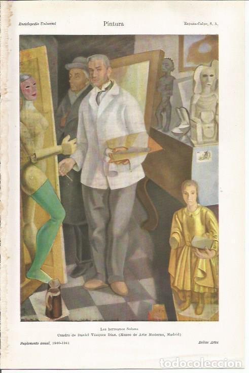 Cartes Postales: LAMINA ESPASA 34387: Los hermanos Solana, por Daniel Vazquez Diaz - Varios