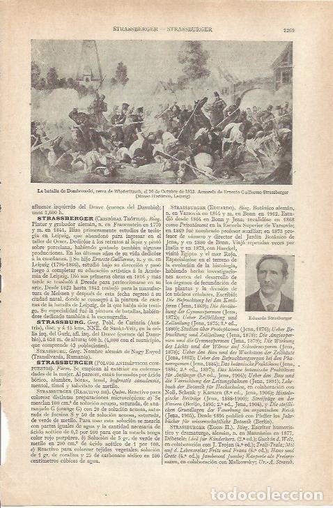 Postais: LAMINA ESPASA 34300: La Batalla de Dombrowski, por Strassberger - Varios