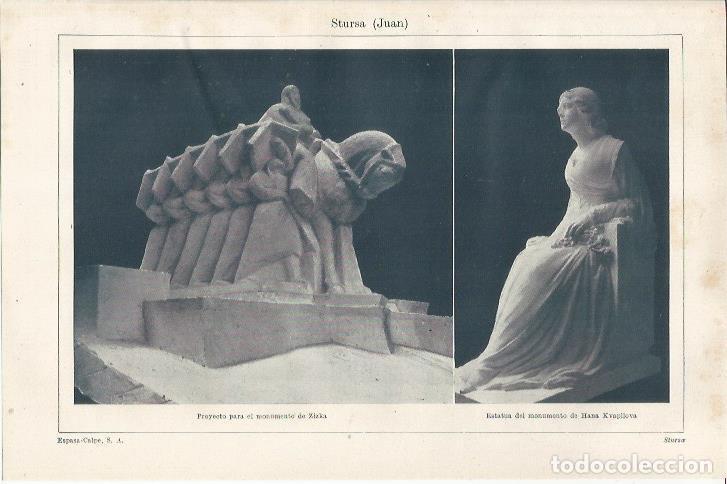 Postais: LAMINA ESPASA 34316: Esculturas por J. Stursa - Varios