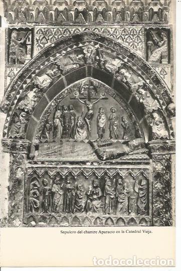 Cartes Postales: LAMINA 20537: Sepulcro del chnatre Aparicio en la Catedrla Vieja - Julian Alvarez Villar