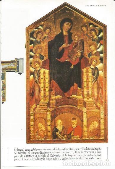 Postais: LAMINA 20434: Madonna, por Cimabue - Varios