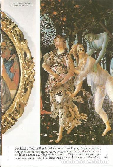 Postkarten: LAMINA 20449: La primavera, por Botticelli. Detalle - Varios