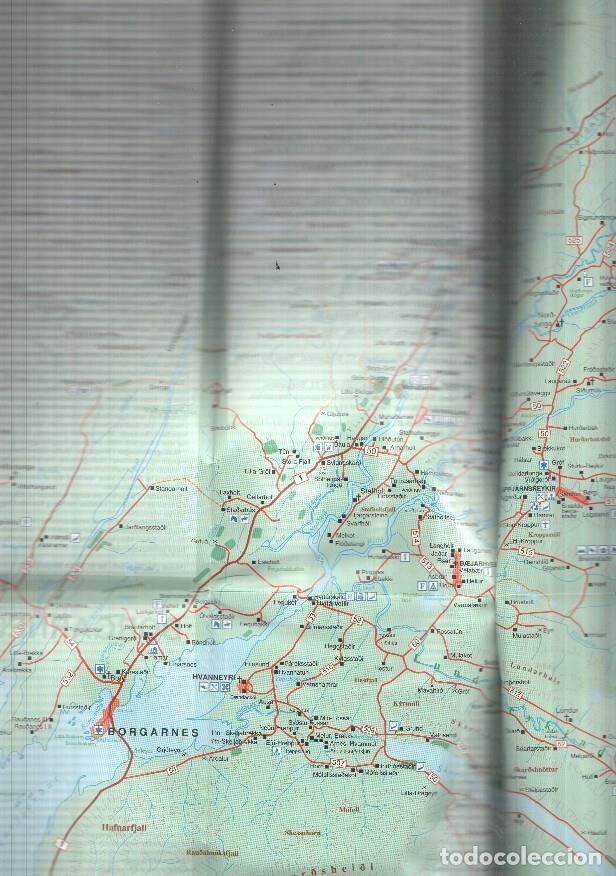 Postais: Folleto turistico desplegable con el mapa de Borgarnes - NULL