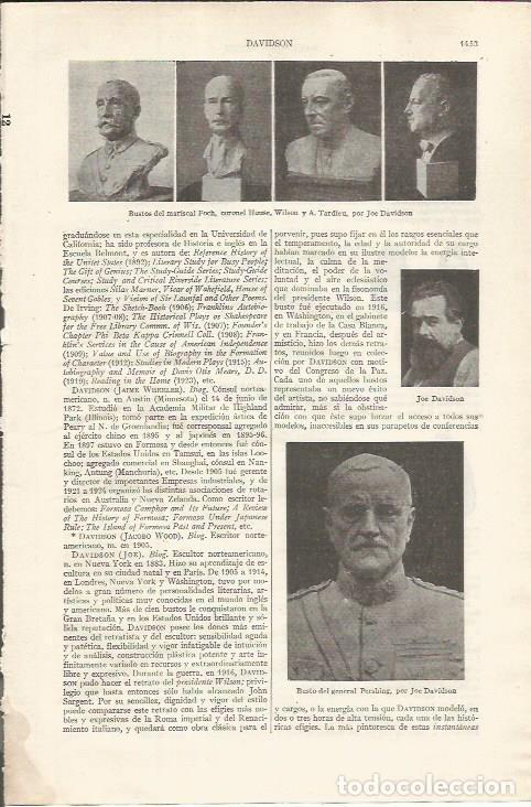 Postcards: LAMINA ESPASA 34968: Bustos del Mariscal Folch, Coronel House, Wilson y Tardieu - Varios