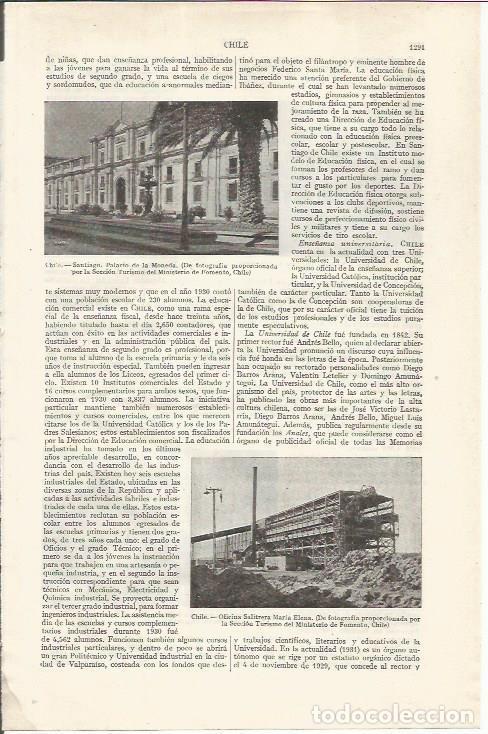 Postcards: LAMINA ESPASA 34973: Palacio de la Moneda en Santiago de Chile - Varios