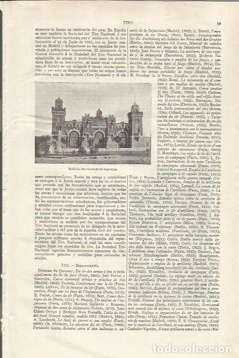 Postkarten: LAMINA ESPASA 34995: Edificio del tiro federal de Argentina - Varios