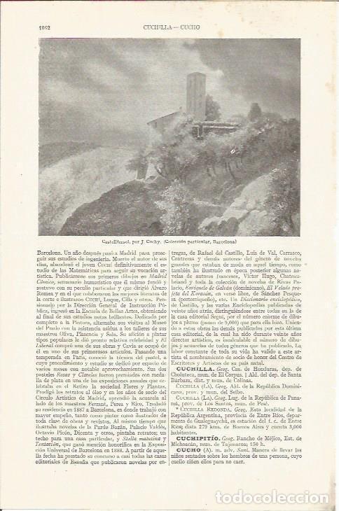 Postais: LAMINA ESPASA 34938: Castellter&ccedil;ol, por J. Cuchy - Varios