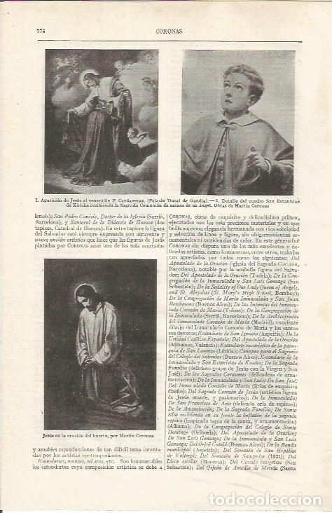 Postais: LAMINA ESPASA 34900: Obras de Martin Coronas - Varios