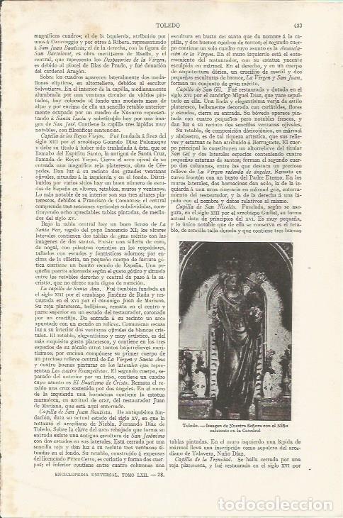 Postcards: LAMINA ESPASA 35069: Nuestra Se&ntilde;ora con el Ni&ntilde;o en la Catedral de Toledo - Varios