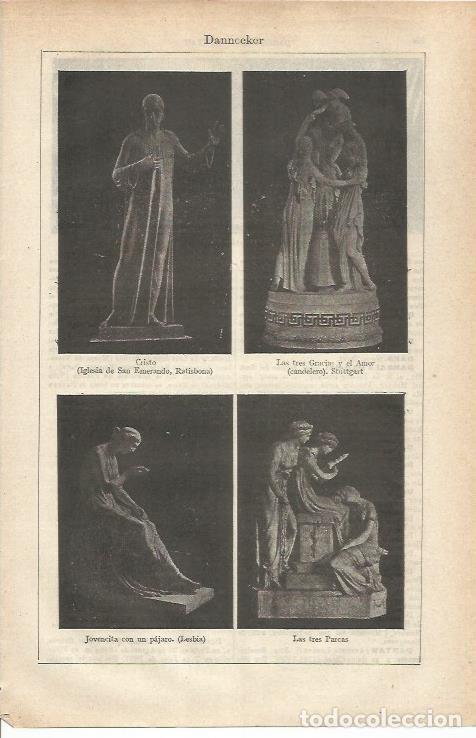 Postales: LAMINA ESPASA 34838: Esculturas por Dannecker - Varios