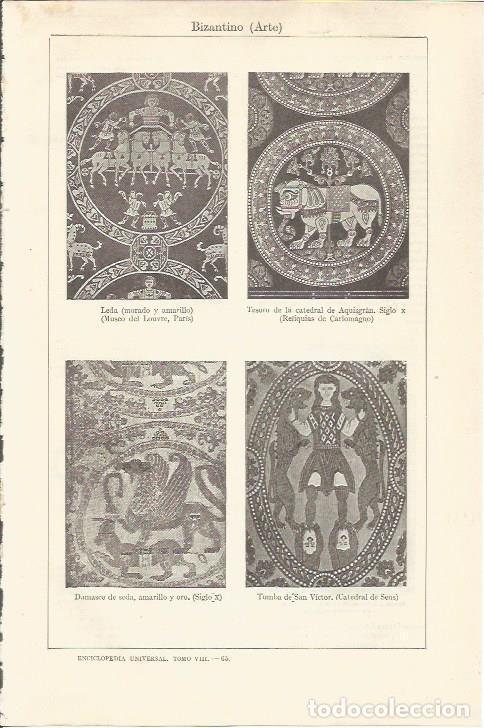 Cartoline: LAMINA ESPASA 34583: Tejidos bizantinos - Varios