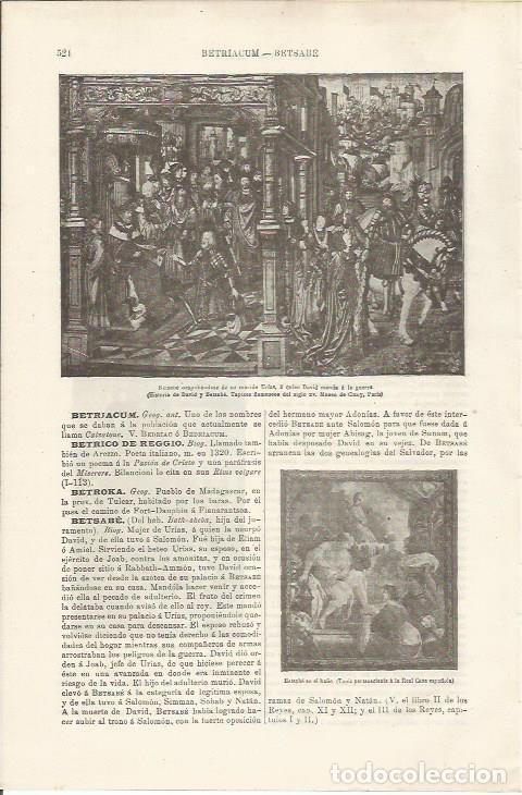 Cartoline: LAMINA ESPASA 34499: Betsabe en el ba&ntilde;o - Varios