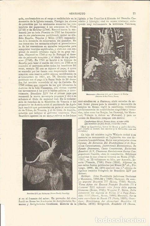 Cartoline: LAMINA ESPASA 34430: Monumento a Benedicto XIV en Roma - Varios