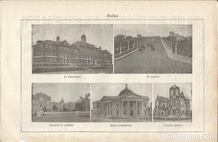 Cartoline: LAMINA ESPASA 34824: vistas varias de DALLAS-Texas - Varios