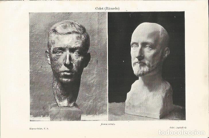 Cartoline: LAMINA ESPASA 35255: Bustos retrato, por Ricardo Colet - Varios