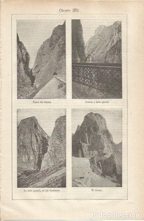 Cartoline: LAMINA ESPASA 34805: Vistas varias de El CHORRO - Varios