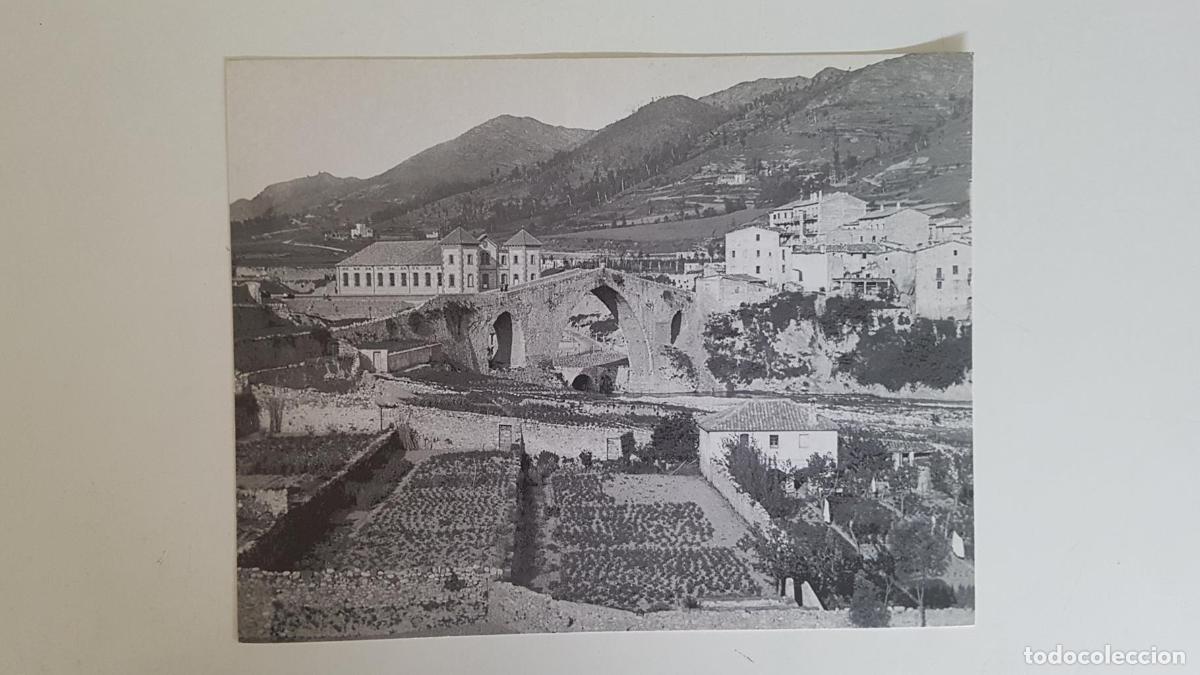 Postkarten: Foto facsimil del Pont sobre el riu Ter a sant joan de les abadesses (girona) -