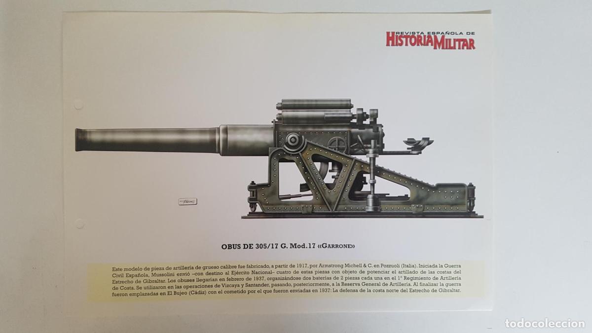 Cartoline: Lamina: Obus de 305/17 G. Mod. 17 GARRONE -